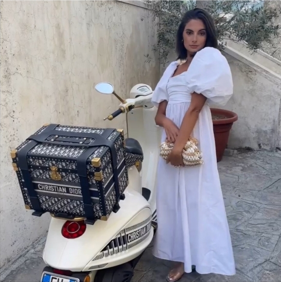 Zara Draped Poplin Midi Dress - Picture 3 of 16